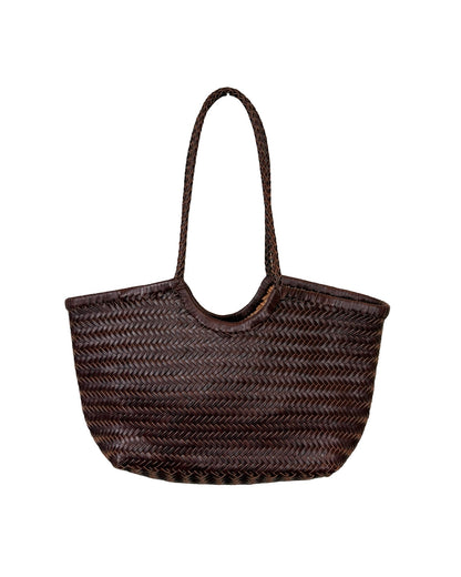 Woven Leather Handbag