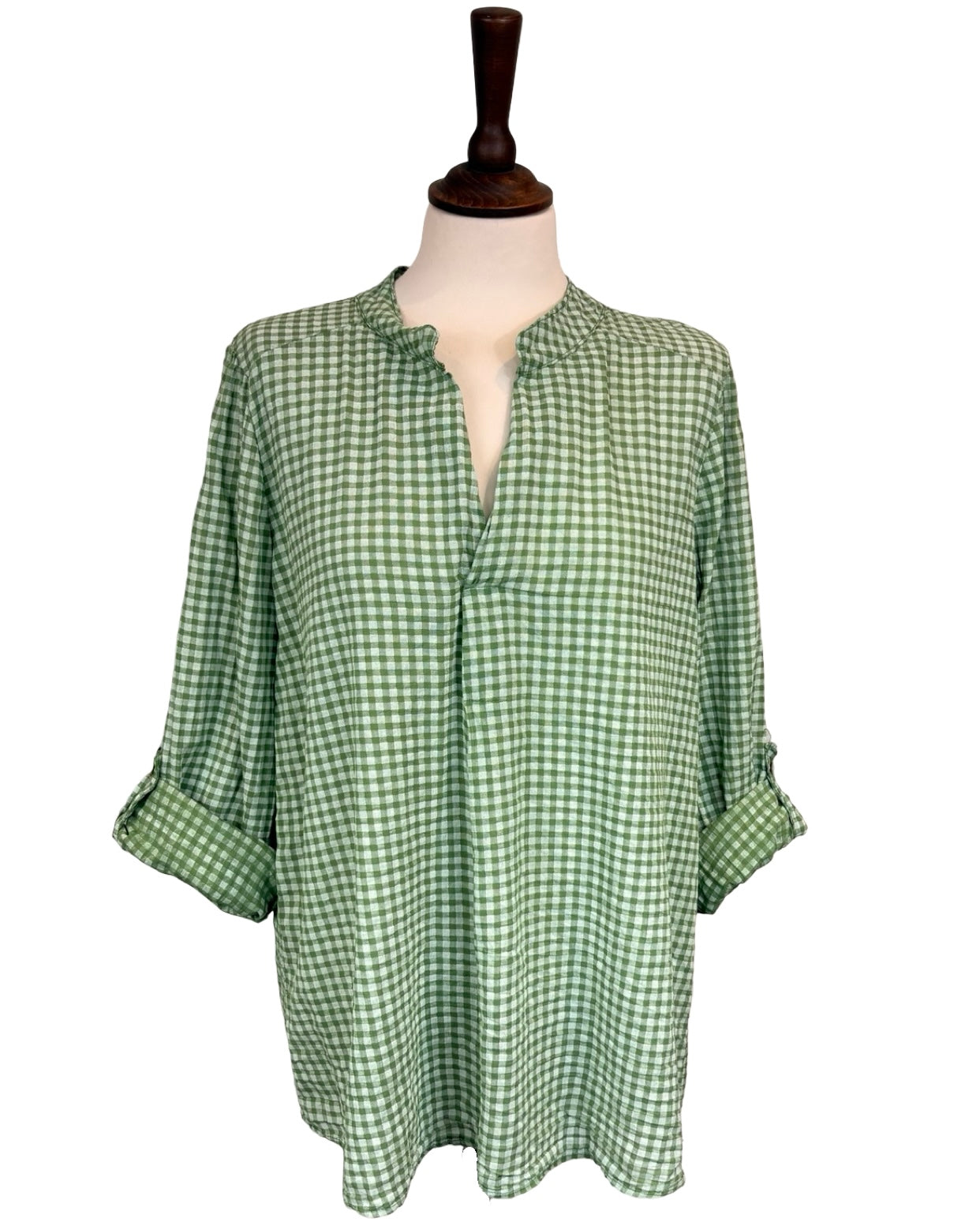 Heather Gingham Shirt