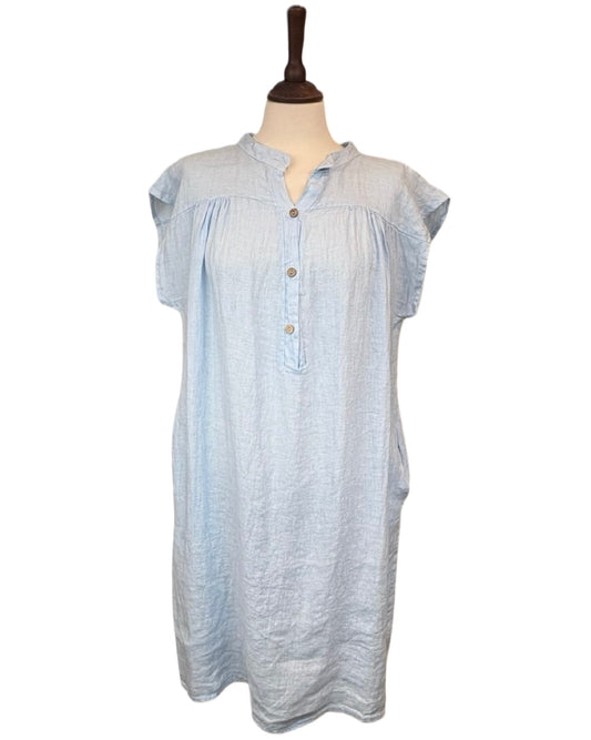 Melanie Linen Shirt Dress