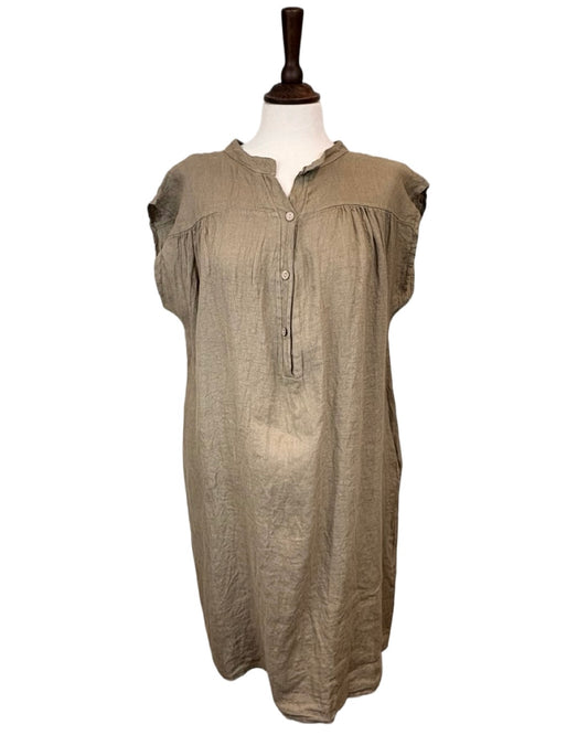 Melanie Linen Shirt Dress