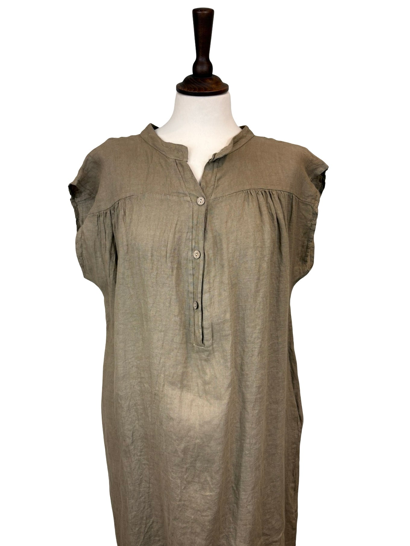 Melanie Linen Shirt Dress