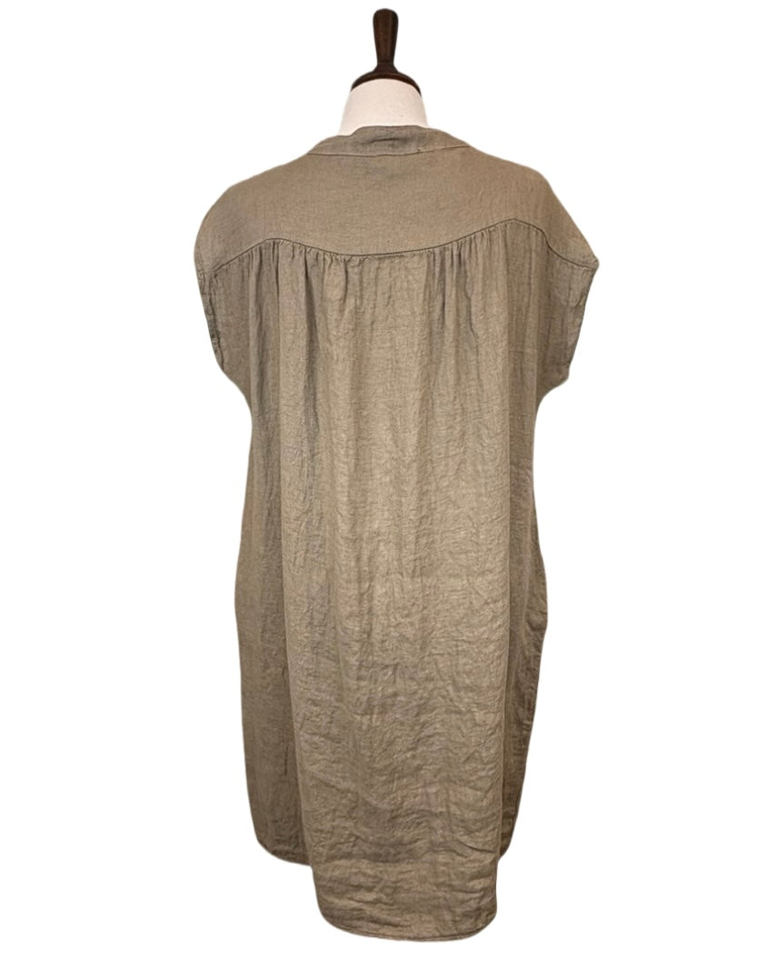 Melanie Linen Shirt Dress
