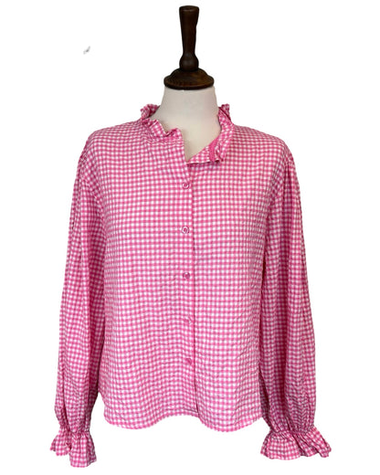 Bell Gingham Blouse