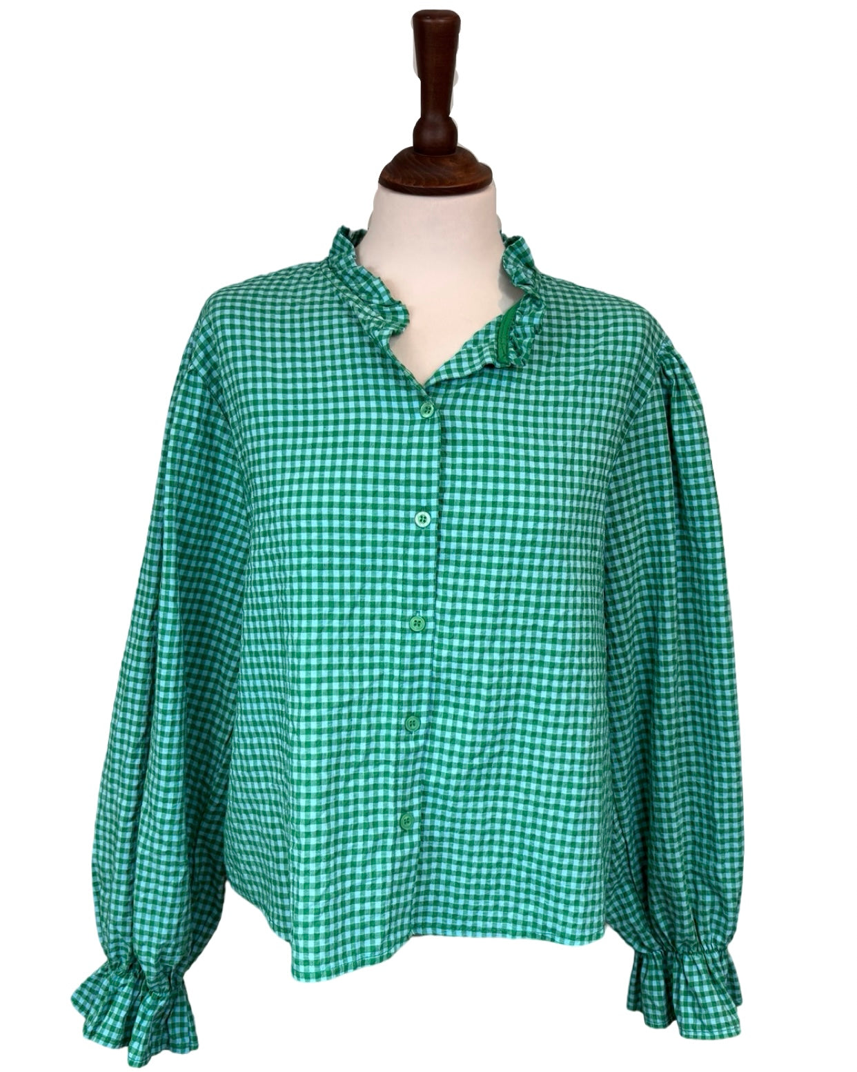 Bell Gingham Blouse