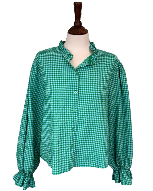 Bell Gingham Blouse