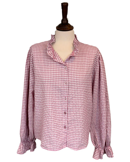 Bell Gingham Blouse