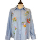 Flora Stripe Embroidered Shirt