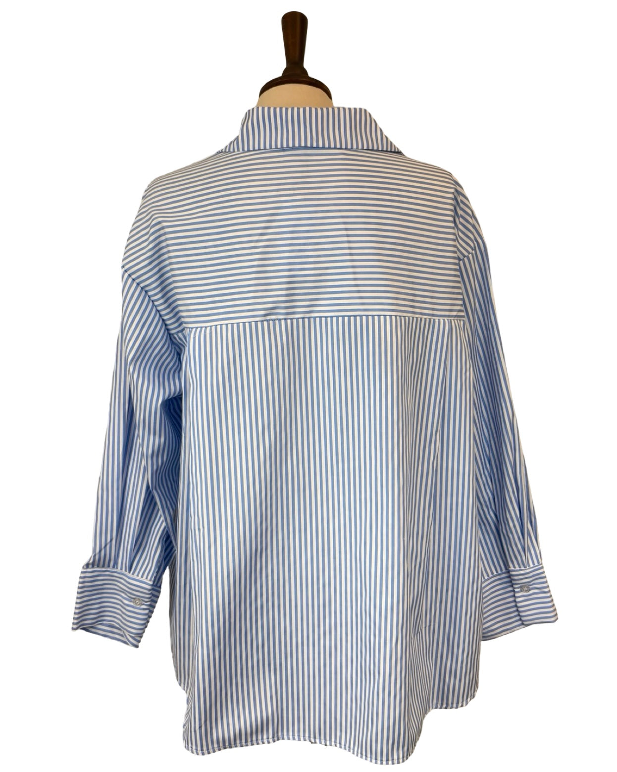 Flora Stripe Embroidered Shirt