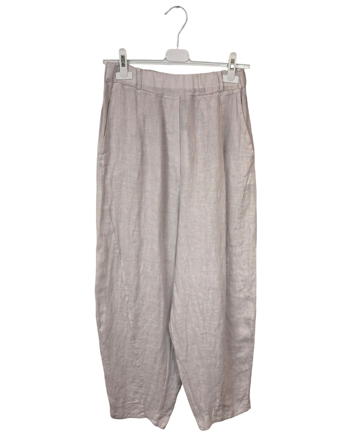 Kay Barrel Leg Linen Trousers