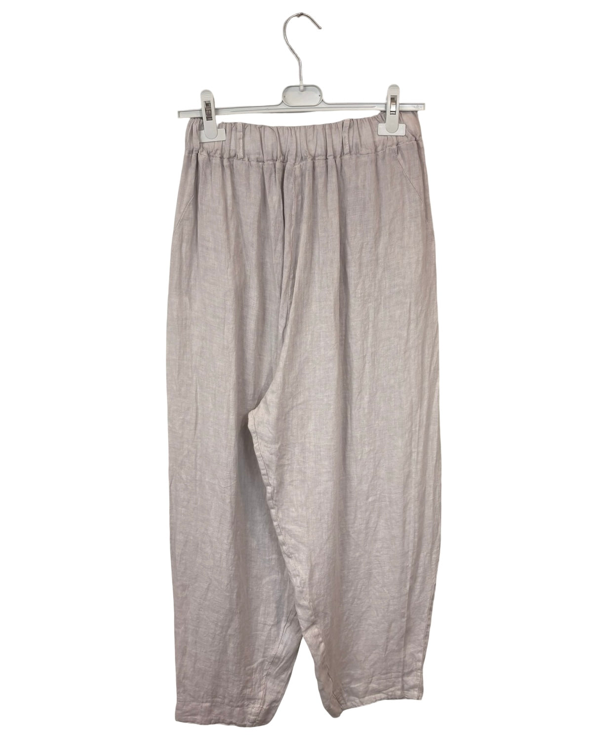 Kay Barrel Leg Linen Trousers