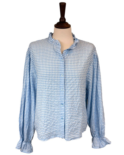 Bell Gingham Blouse