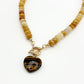 Natural Stone Heart Necklace
