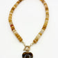 Natural Stone Heart Necklace
