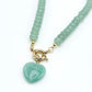 Natural Stone Heart Necklace