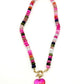 Natural Stone Heart Necklace