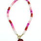 Natural Stone Heart Necklace