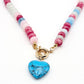 Natural Stone Heart Necklace