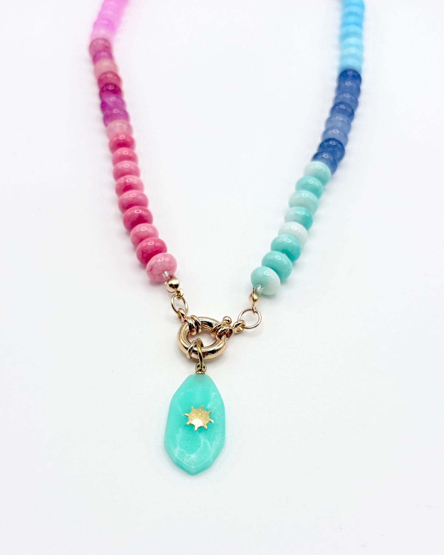Natural Stone Pendant Necklace