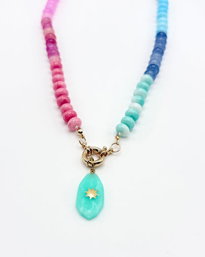 Natural Stone Pendant Necklace