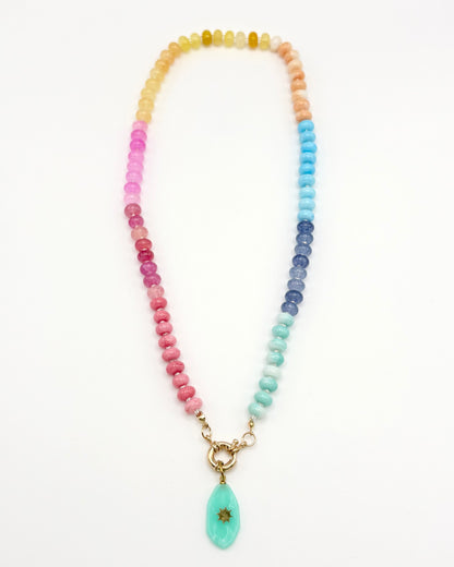 Natural Stone Pendant Necklace
