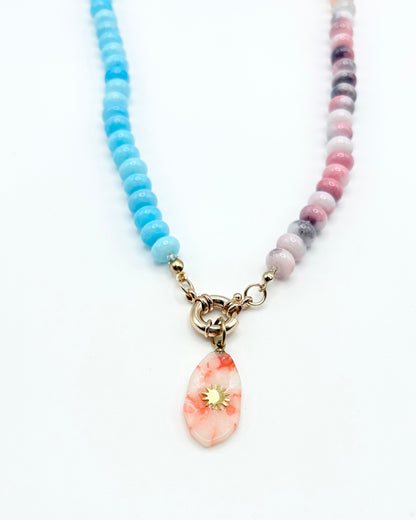 Natural Stone Pendant Necklace