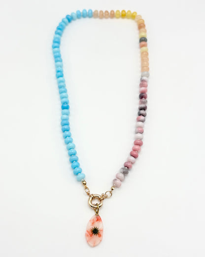 Natural Stone Pendant Necklace