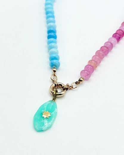 Natural Stone Pendant Necklace