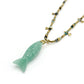 Stone Fish Pendant Necklace