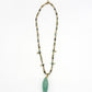 Stone Fish Pendant Necklace