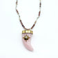 Tooth Stone Pendant Necklace