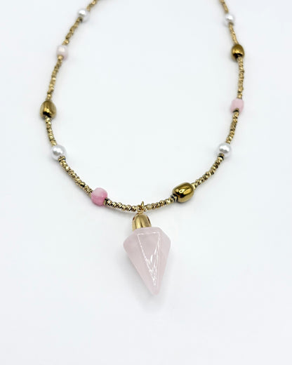 Natural Stone Pendant Necklace