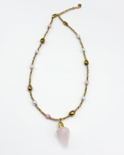 Natural Stone Pendant Necklace