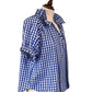 Rosalia Gingham Tie Neck Blouse