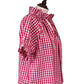 Rosalia Gingham Tie Neck Blouse