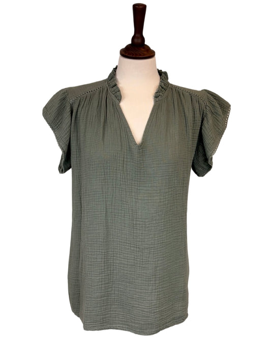 Danna Frill Sleeve Top