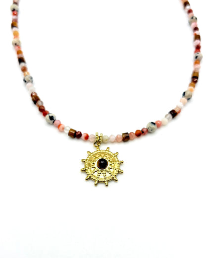 Natural Stone Pendant Necklace