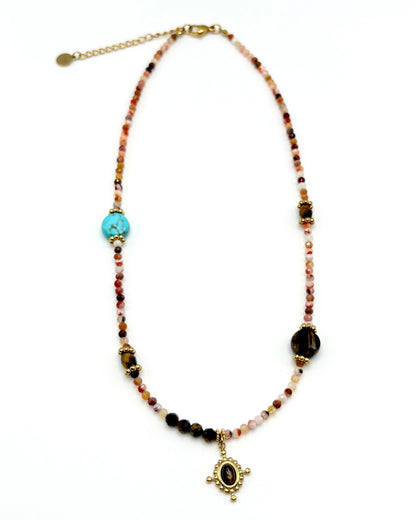 Natural Stone Pendant Necklace