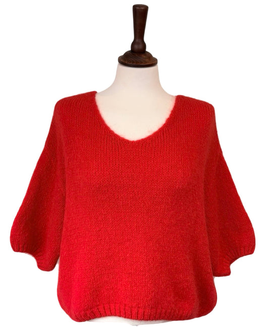 Nia Mohair Short Sleeve Jumper
