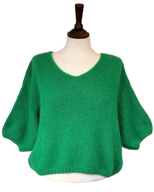 Nia Mohair Short Sleeve Jumper
