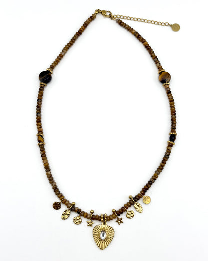 Natural Stone Pendant Necklace