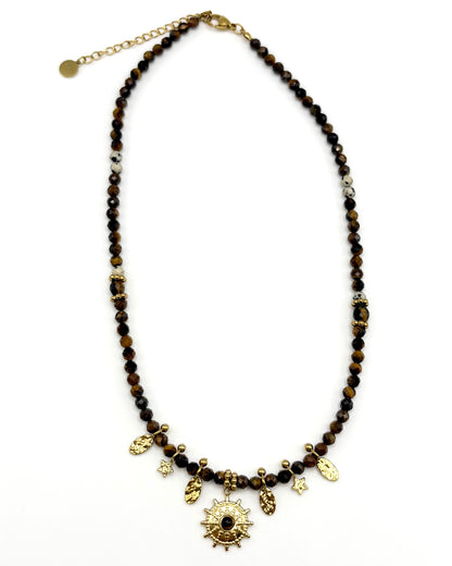 Natural Stone Pendant Necklace