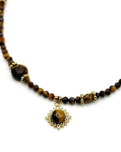 Natural Stone Pendant Necklace