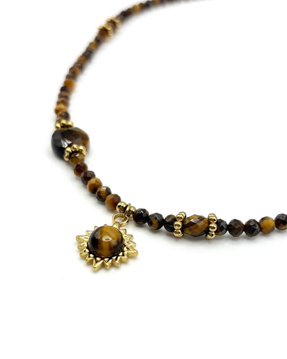 Natural Stone Pendant Necklace