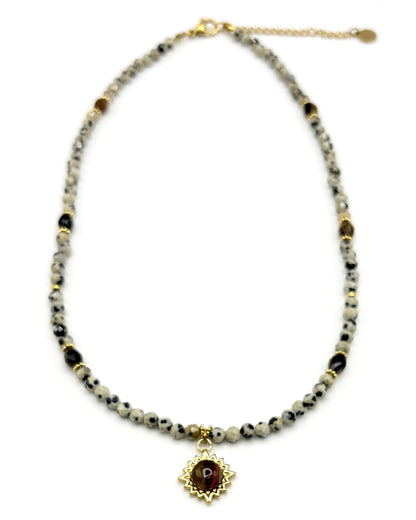 Natural Stone Pendant Necklace