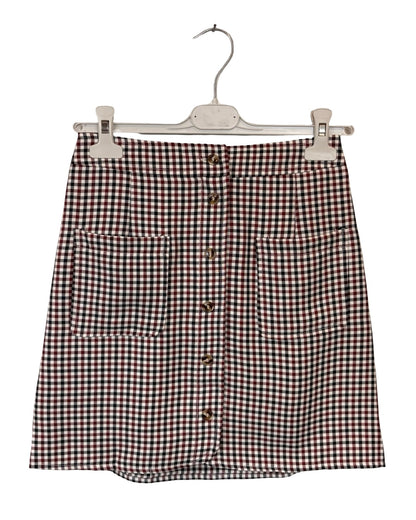Agathe Check Pocket Skirt