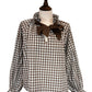 Rosalia Gingham Tie Neck Blouse