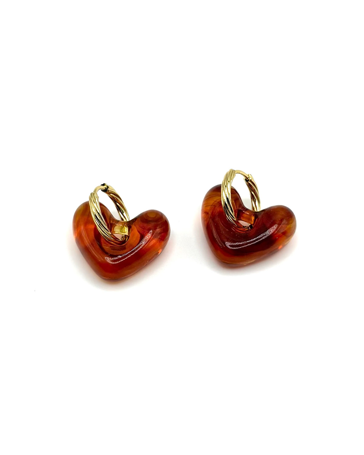 Resin Heart Hoops