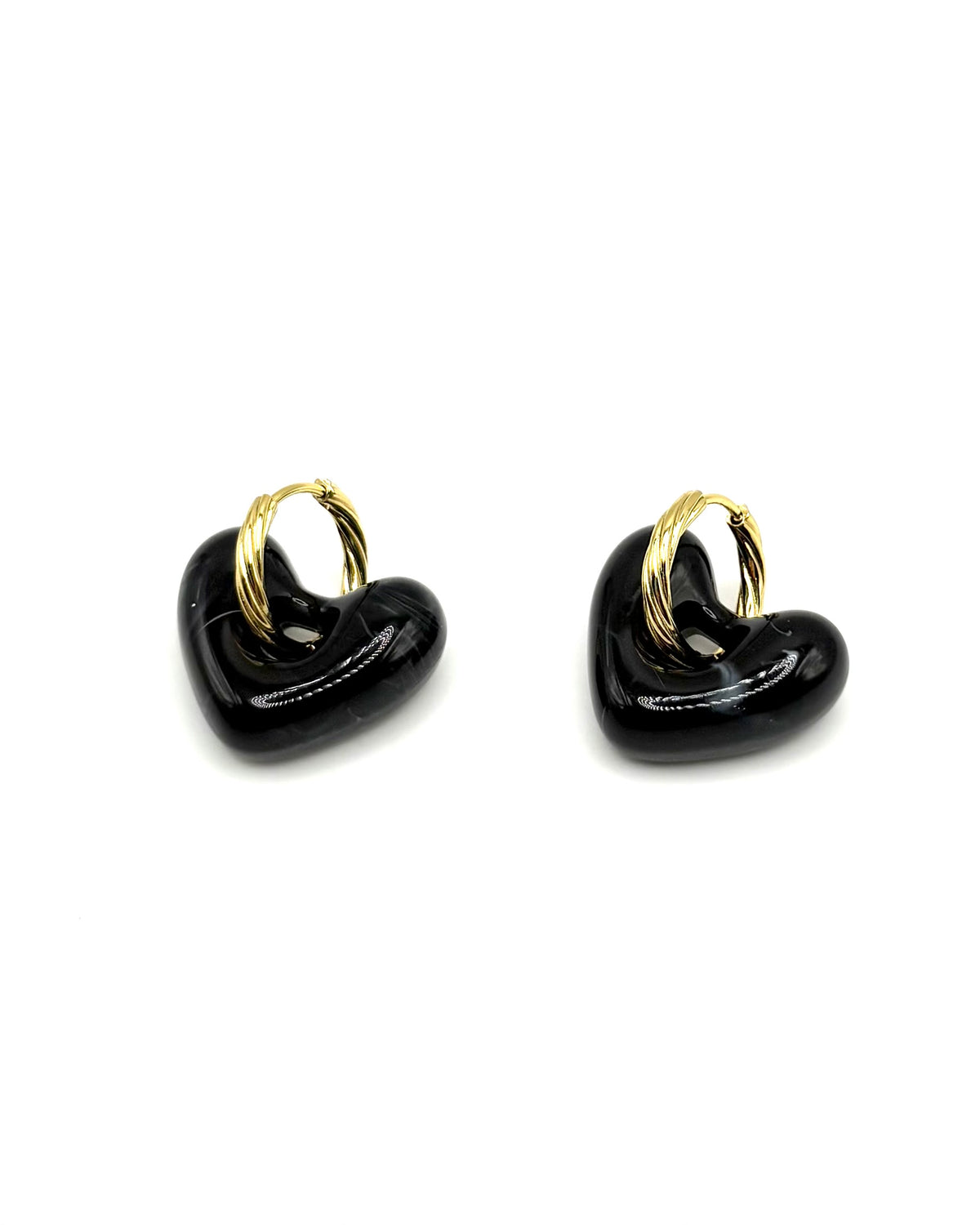 Resin Heart Hoops