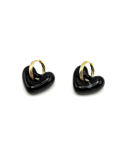 Resin Heart Hoops