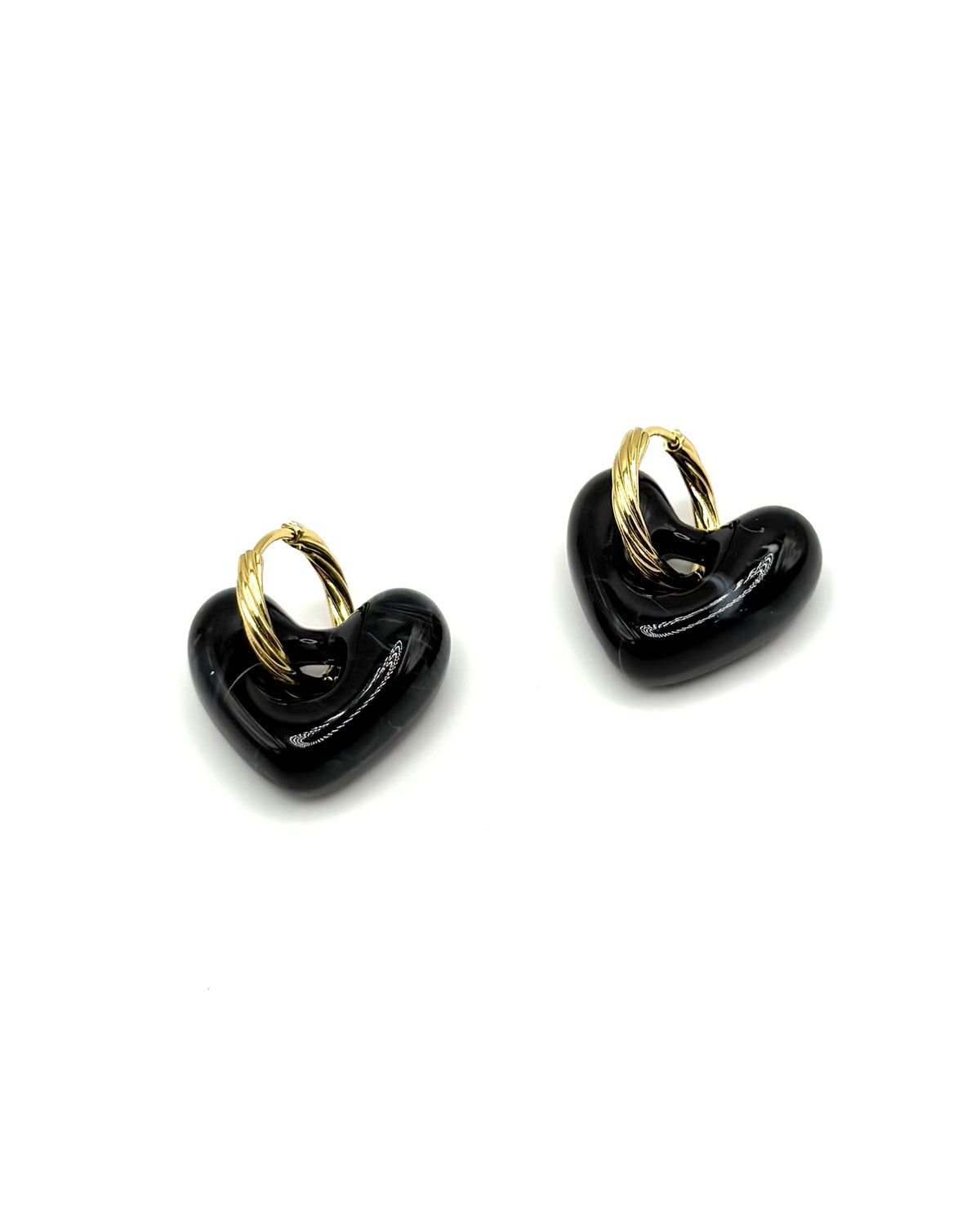 Resin Heart Hoops